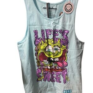 Neff SpongeBob Tank Top - Light Blue and Purple